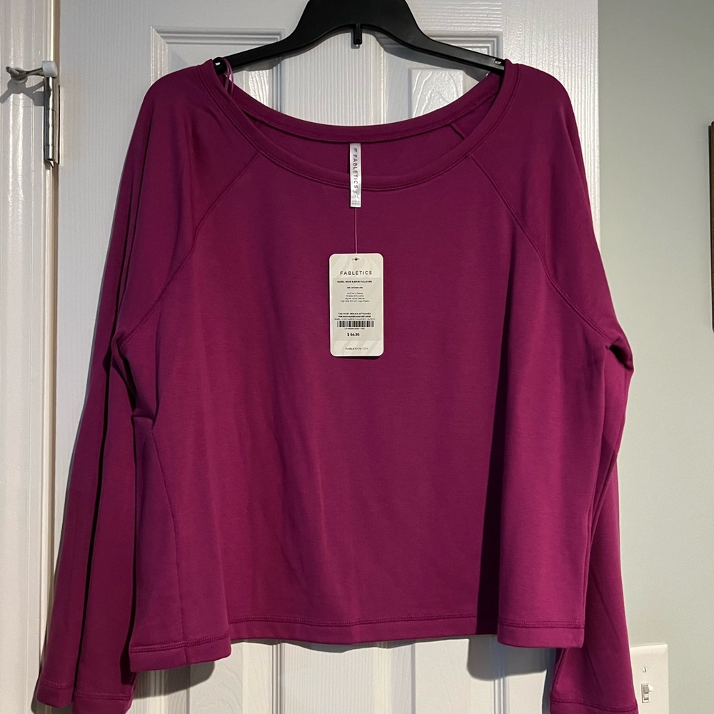 Fabletics Isabel wide sleeve pullover. NWT